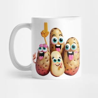 The crazy potato family and the finger obsession Mug